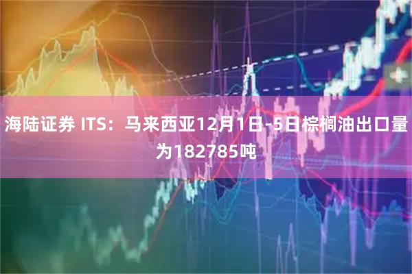 海陆证券 ITS：马来西亚12月1日-5日棕榈油出口量为182785吨