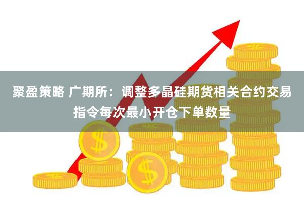 聚盈策略 广期所：调整多晶硅期货相关合约交易指令每次最小开仓下单数量